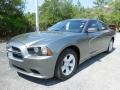 2011 Tungsten Metallic Dodge Charger SE  photo #1