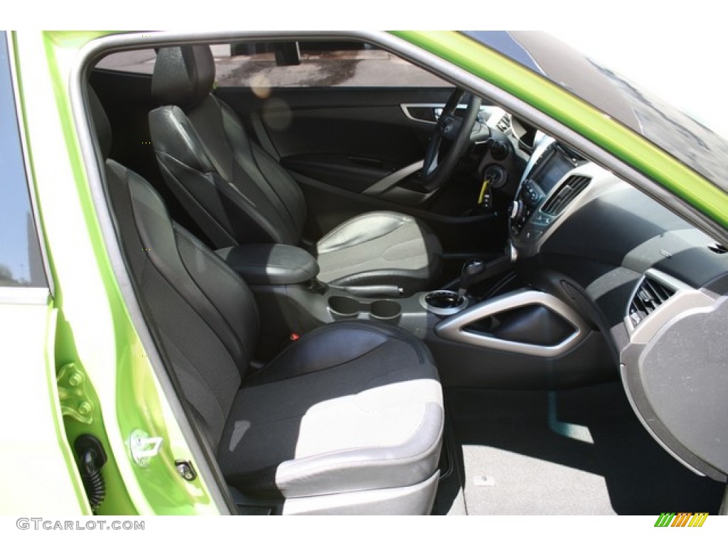 2012 Veloster  - Electrolyte Green / Black photo #16