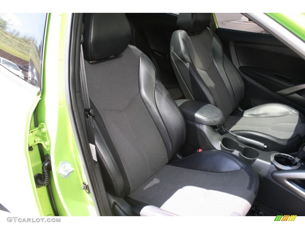 2012 Veloster  - Electrolyte Green / Black photo #17