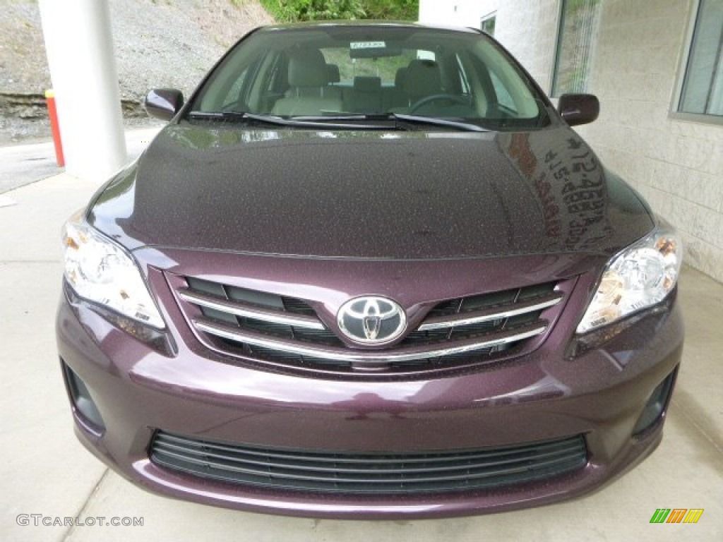 2013 Corolla LE Special Edition - Black Currant Metallic / Ash photo #6