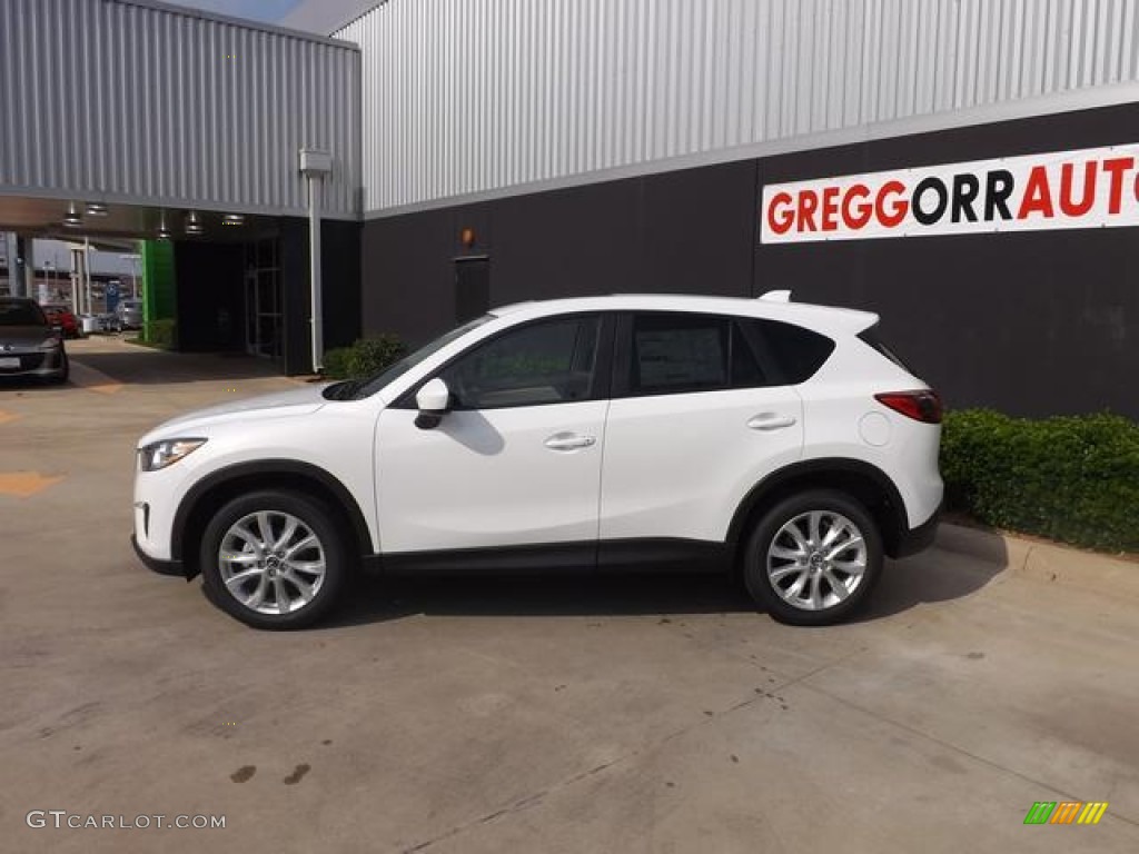 2014 CX-5 Grand Touring - Crystal White Pearl Mica / Sand photo #8