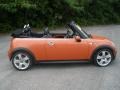 2006 Hot Orange Metallic Mini Cooper S Convertible  photo #2