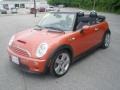 2006 Hot Orange Metallic Mini Cooper S Convertible  photo #12