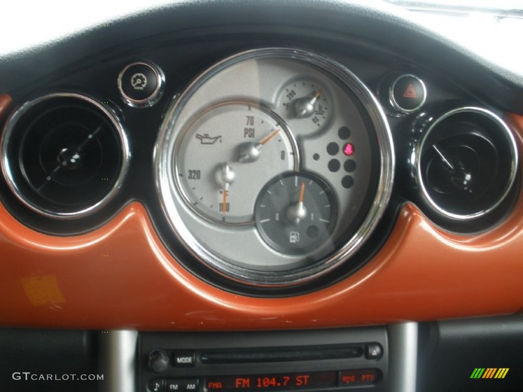 2006 Cooper S Convertible - Hot Orange Metallic / Black/Panther Black photo #20