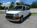 Summit White - Express LT 3500 Passenger Van Photo No. 7
