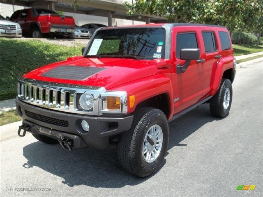 Victory Red 2006 Hummer H3 Standard H3 Model Exterior Photo #81239692