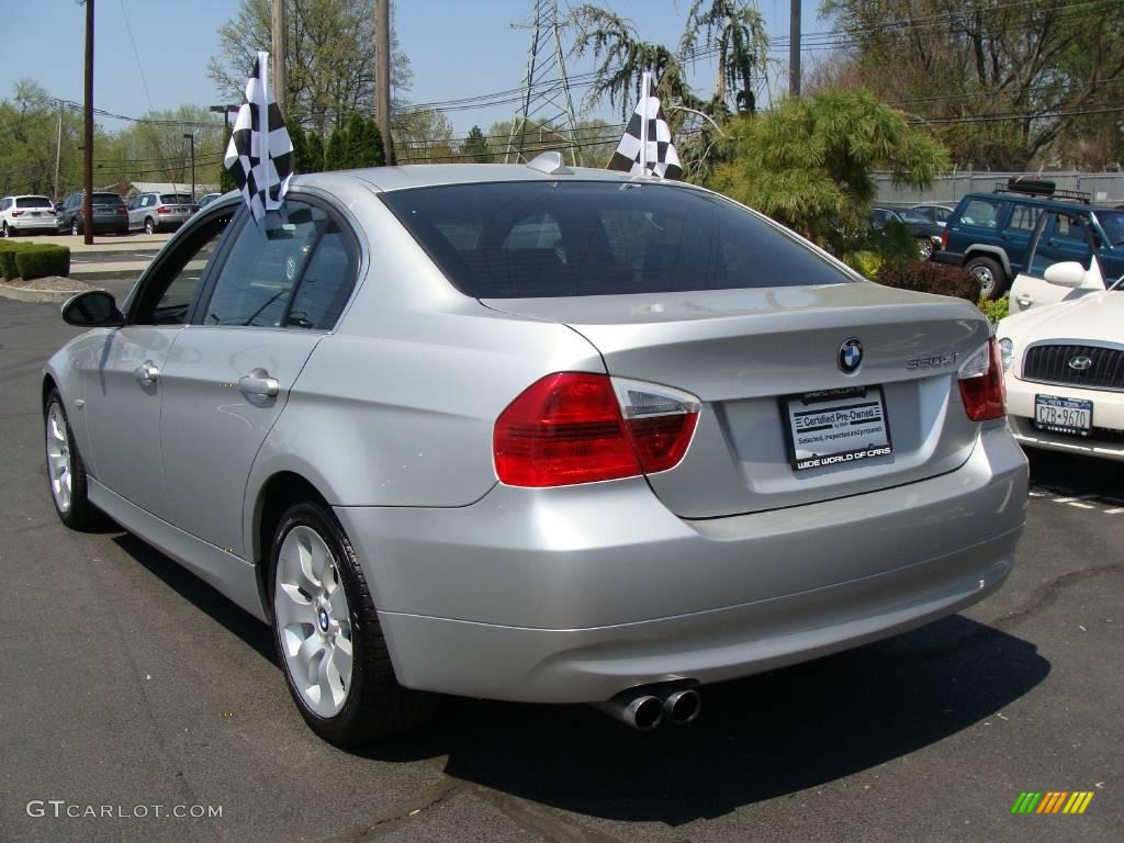 2006 3 Series 330xi Sedan - Titanium Silver Metallic / Black photo #6