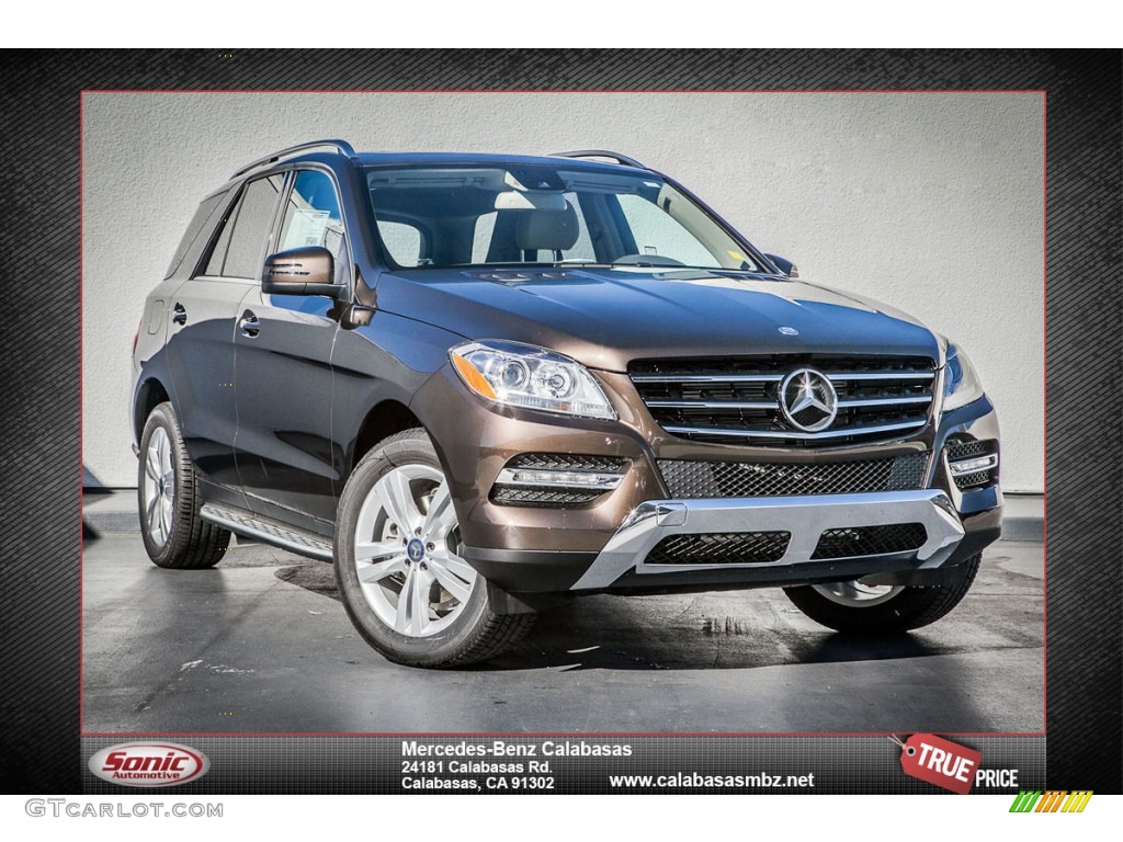 2013 ML 350 4Matic - Dakota Brown Metallic / Almond Beige photo #1