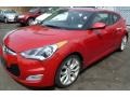 Boston Red 2012 Hyundai Veloster Standard Veloster Model Exterior