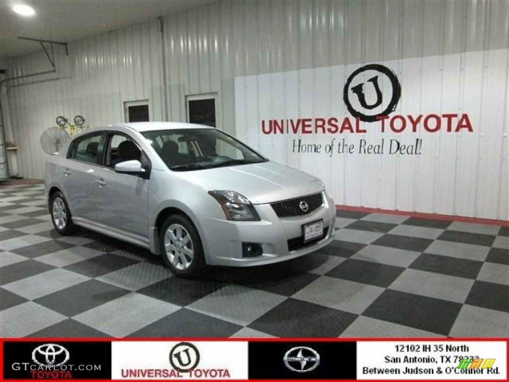 2012 Sentra 2.0 SR - Brilliant Silver Metallic / Charcoal photo #1