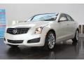 2013 White Diamond Tricoat Cadillac ATS 2.0L Turbo Luxury  photo #2