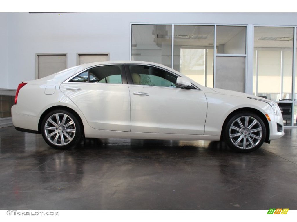 White Diamond Tricoat 2013 Cadillac ATS 2.0L Turbo Luxury Exterior Photo #81244624