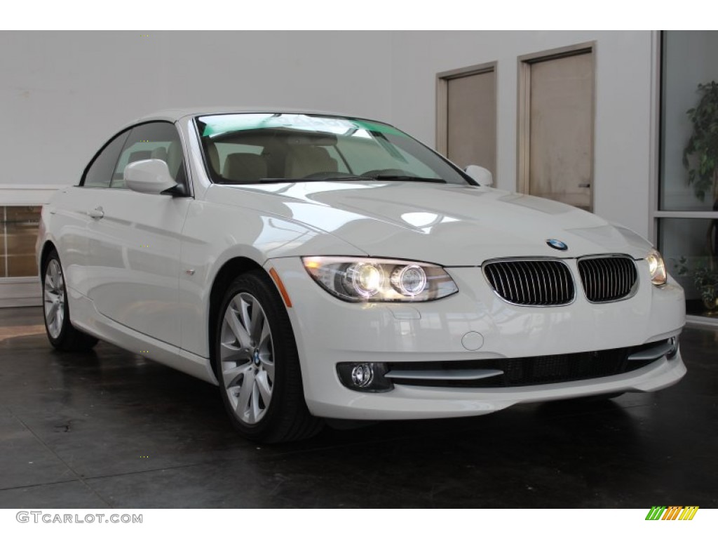 2013 3 Series 328i Convertible - Alpine White / Cream Beige photo #2