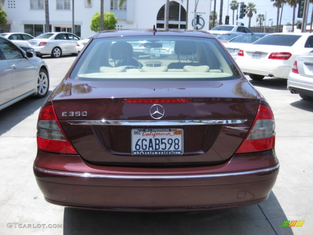 2009 E 350 Sedan - Barolo Red Metallic / Cashmere photo #3