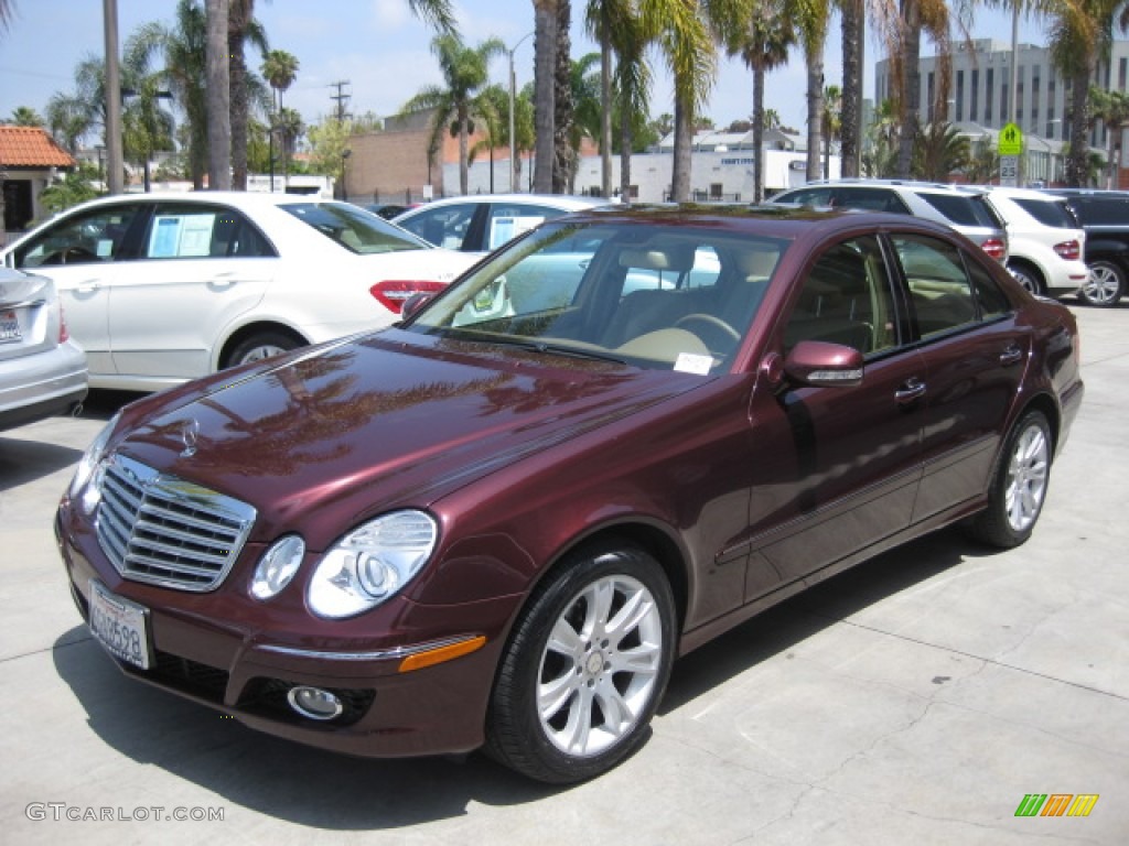 2009 E 350 Sedan - Barolo Red Metallic / Cashmere photo #5