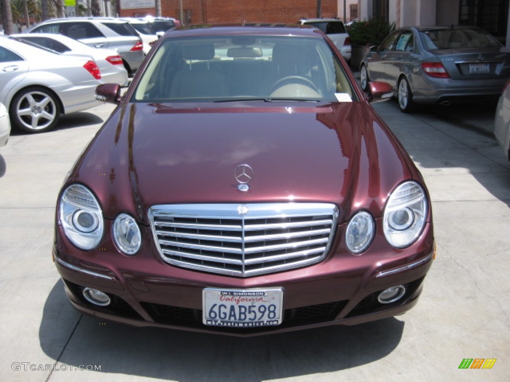 2009 E 350 Sedan - Barolo Red Metallic / Cashmere photo #6