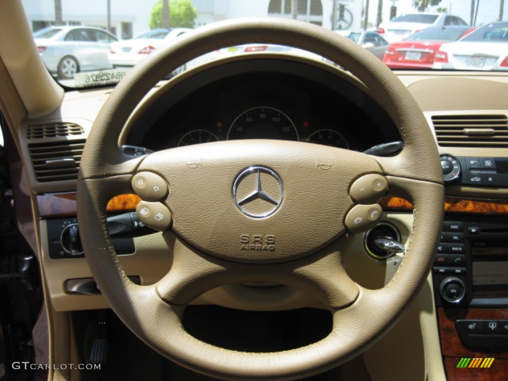 2009 E 350 Sedan - Barolo Red Metallic / Cashmere photo #11