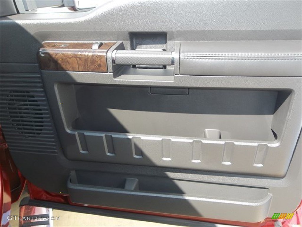 2013 F250 Super Duty Platinum Crew Cab 4x4 - Ruby Red Metallic / Black photo #25