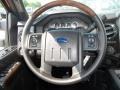 Black 2013 Ford F250 Super Duty Platinum Crew Cab 4x4 Steering Wheel