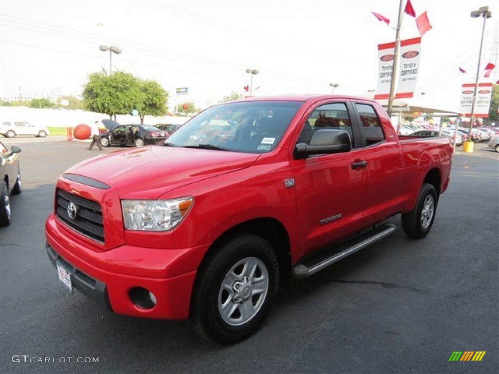 2008 Tundra SR5 Double Cab - Salsa Red Pearl / Graphite Gray photo #3