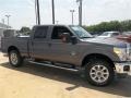 2013 Sterling Gray Metallic Ford F250 Super Duty Lariat Crew Cab 4x4  photo #11