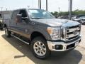 2013 Sterling Gray Metallic Ford F250 Super Duty Lariat Crew Cab 4x4  photo #14