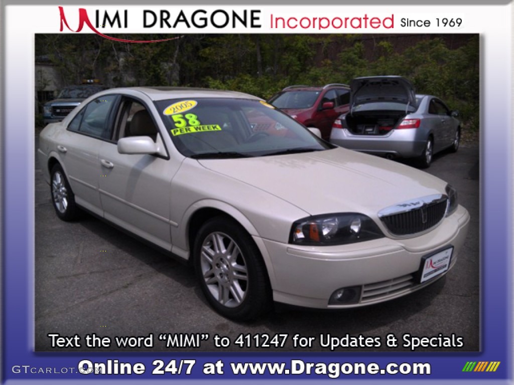 2005 LS V8 - Ceramic White Pearlescent / Camel photo #3
