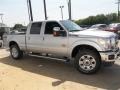 2013 Ingot Silver Metallic Ford F250 Super Duty Lariat Crew Cab 4x4  photo #11