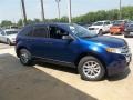 2013 Deep Impact Blue Metallic Ford Edge SE  photo #14