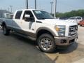 White Platinum Metallic Tri-Coat - F350 Super Duty King Ranch Crew Cab 4x4 Photo No. 9