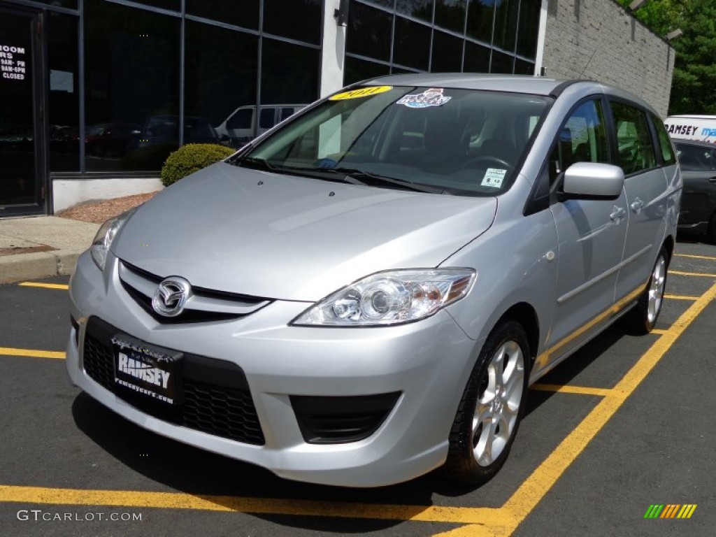 2008 MAZDA5 Sport - Sunlight Silver / Black photo #1