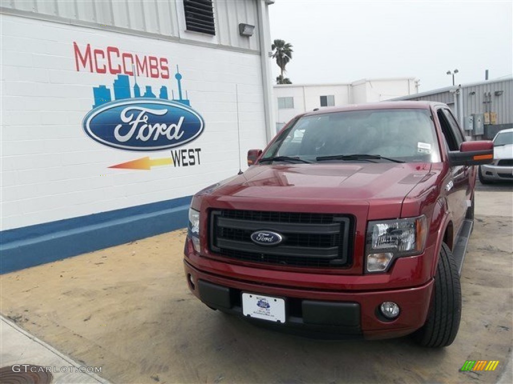 2013 F150 FX2 SuperCrew - Ruby Red Metallic / Black photo #1