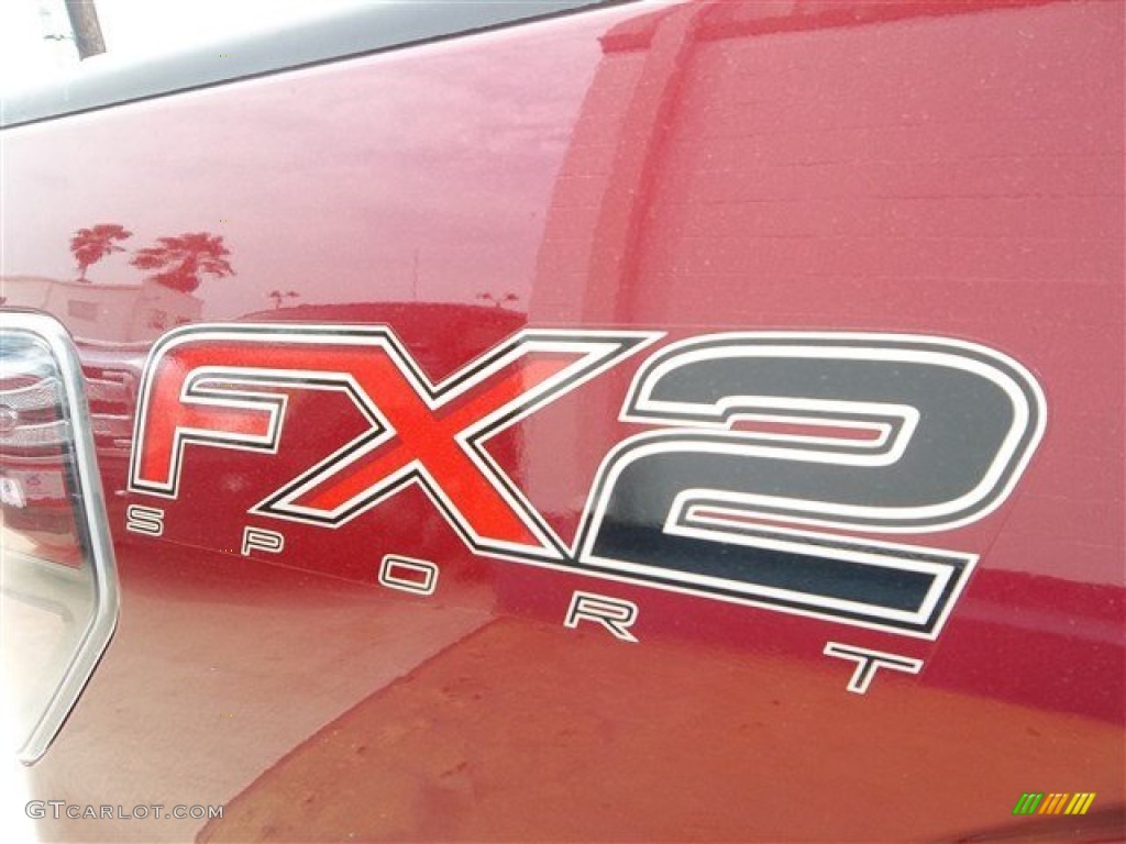 2013 F150 FX2 SuperCrew - Ruby Red Metallic / Black photo #6