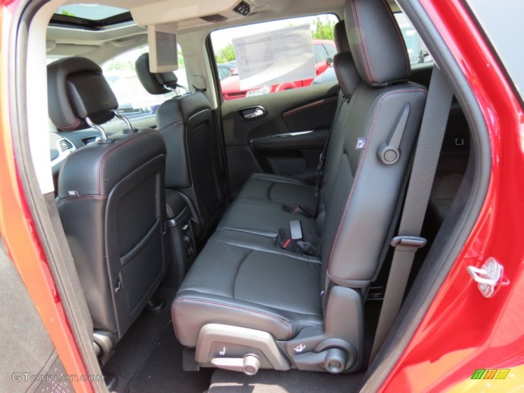 R T Black Red Stitching Interior 2013 Dodge Journey R T