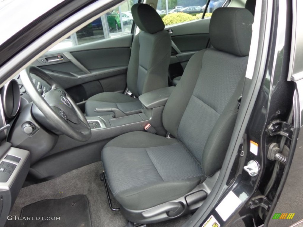 2010 MAZDA3 i Touring 4 Door - Black Mica / Black photo #19