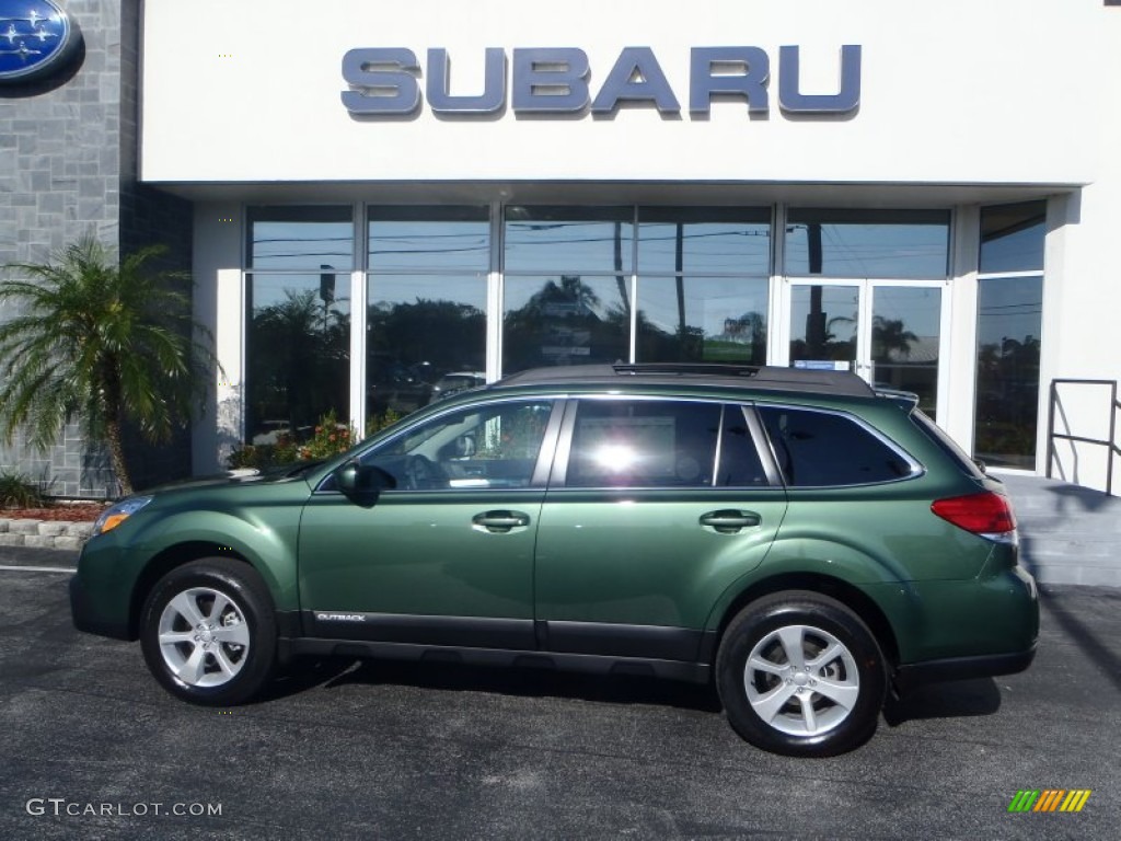 Cypress Green Pearl 2013 Subaru Outback 2.5i Premium Exterior Photo #81255645