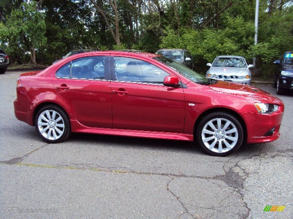 Rally Red Metallic 2011 Mitsubishi Lancer RALLIART AWD Exterior Photo #81255790