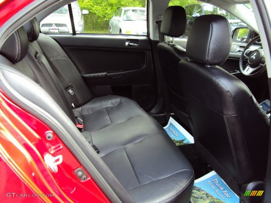Black Interior 2011 Mitsubishi Lancer RALLIART AWD Photo #81255955
