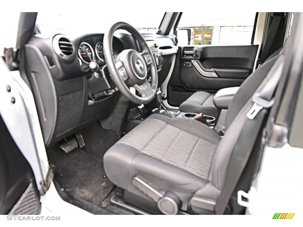 Black Interior 2012 Jeep Wrangler Sport S 4x4 Photo #81256219