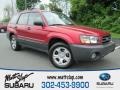 2004 Cayenne Red Pearl Subaru Forester 2.5 X  photo #1