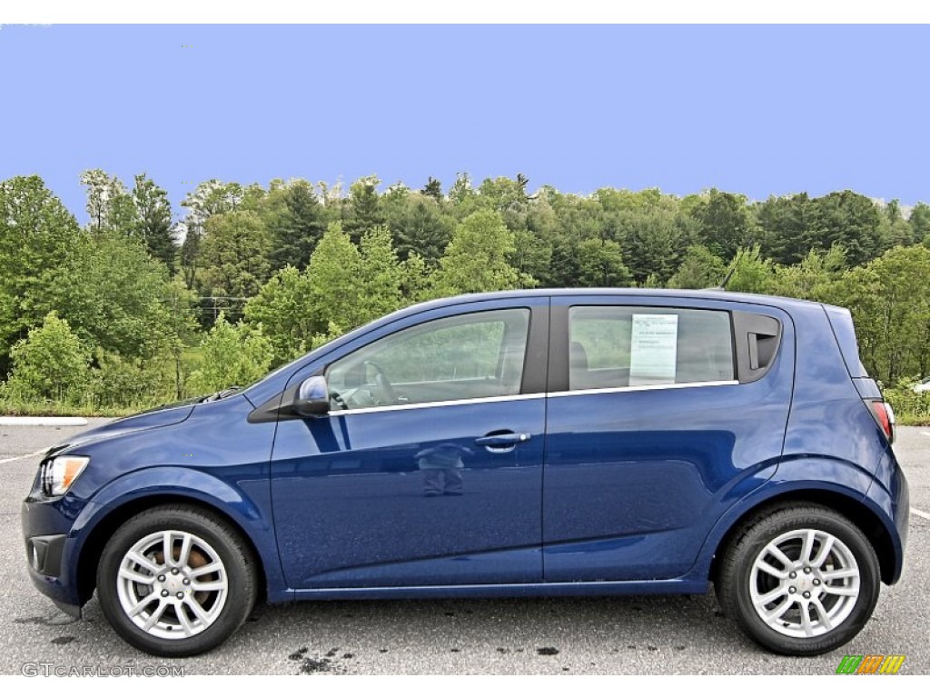 Blue Topaz Metallic 2012 Chevrolet Sonic LT Hatch Exterior Photo #81256745