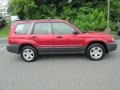Cayenne Red Pearl 2004 Subaru Forester 2.5 X Exterior