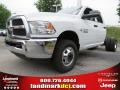 Bright White 2013 Ram 3500 Tradesman Crew Cab 4x4 Dually Chassis