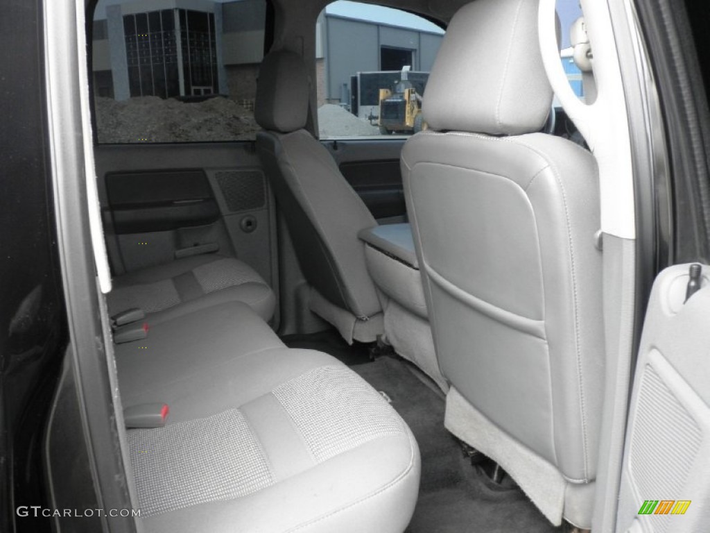 2007 Ram 3500 Laramie Quad Cab 4x4 Dually - Brilliant Black Crystal Pearl / Medium Slate Gray photo #25