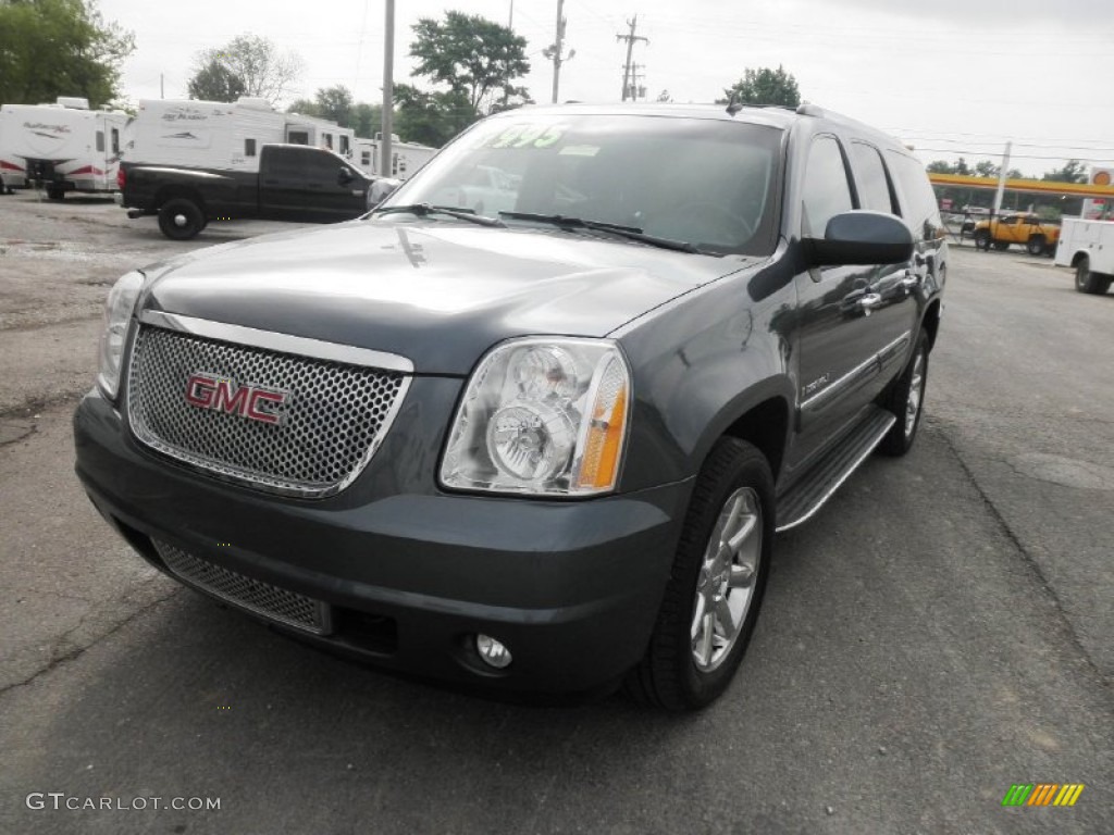 2008 Yukon XL Denali AWD - Dark Slate Metallic / Ebony photo #3