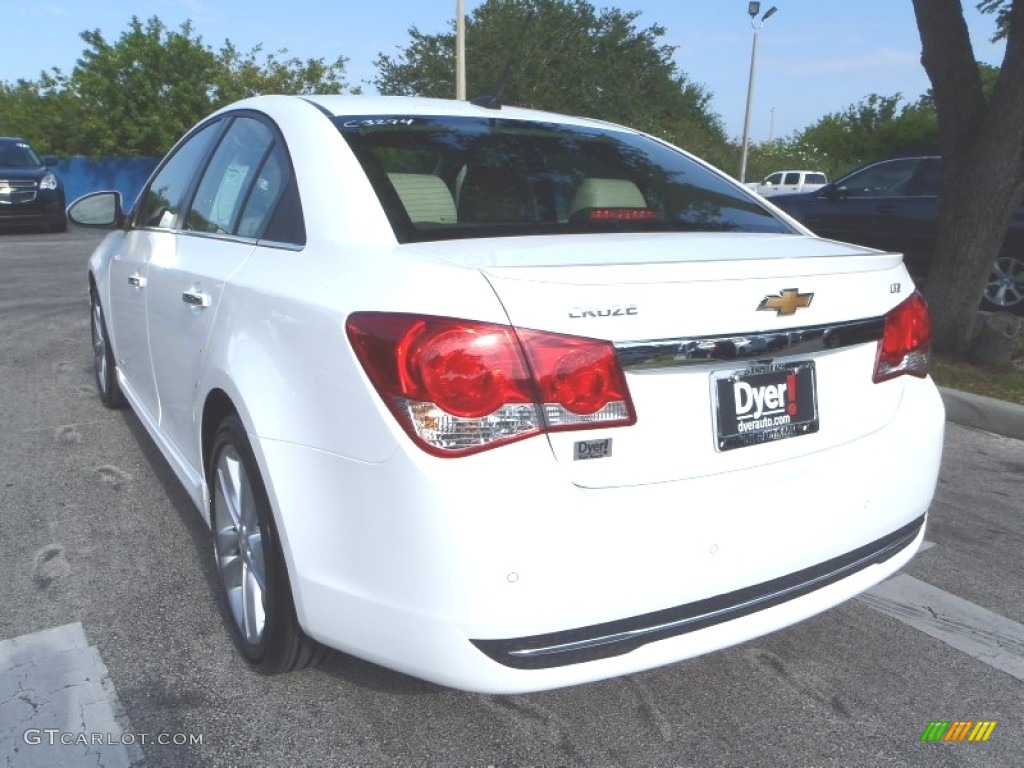 2013 Cruze LTZ/RS - Summit White / Cocoa/Light Neutral photo #4