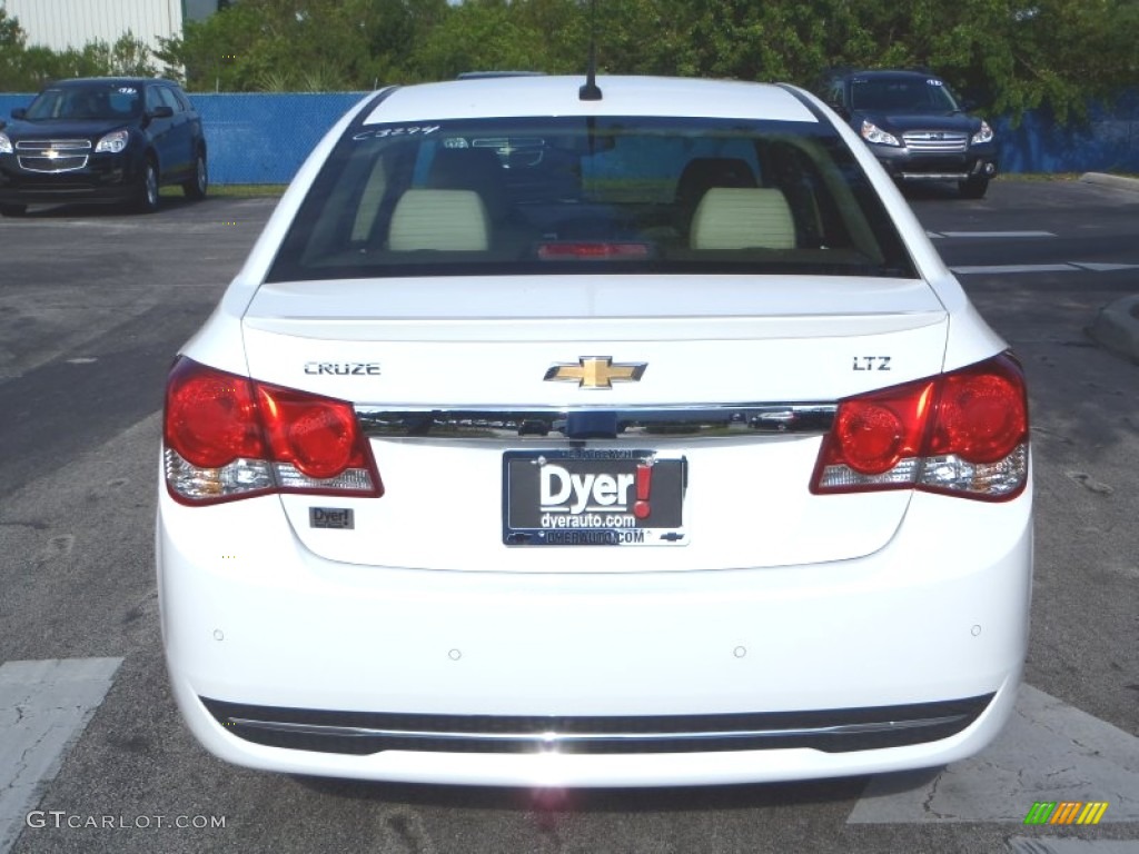 2013 Cruze LTZ/RS - Summit White / Cocoa/Light Neutral photo #5