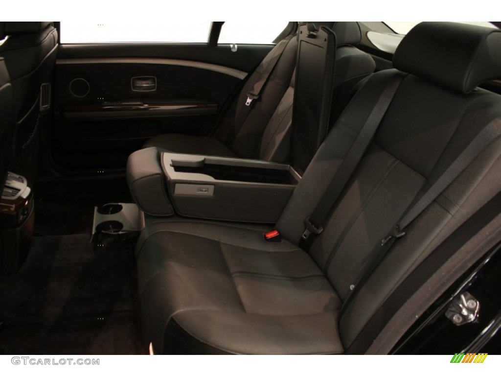 Black Interior 2008 BMW 7 Series 750Li Sedan Photo #81262249