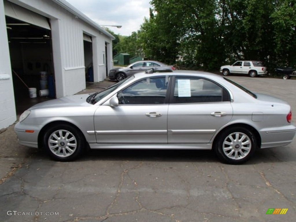 2002 Sonata GLS V6 - Brilliant Silver / Black photo #5