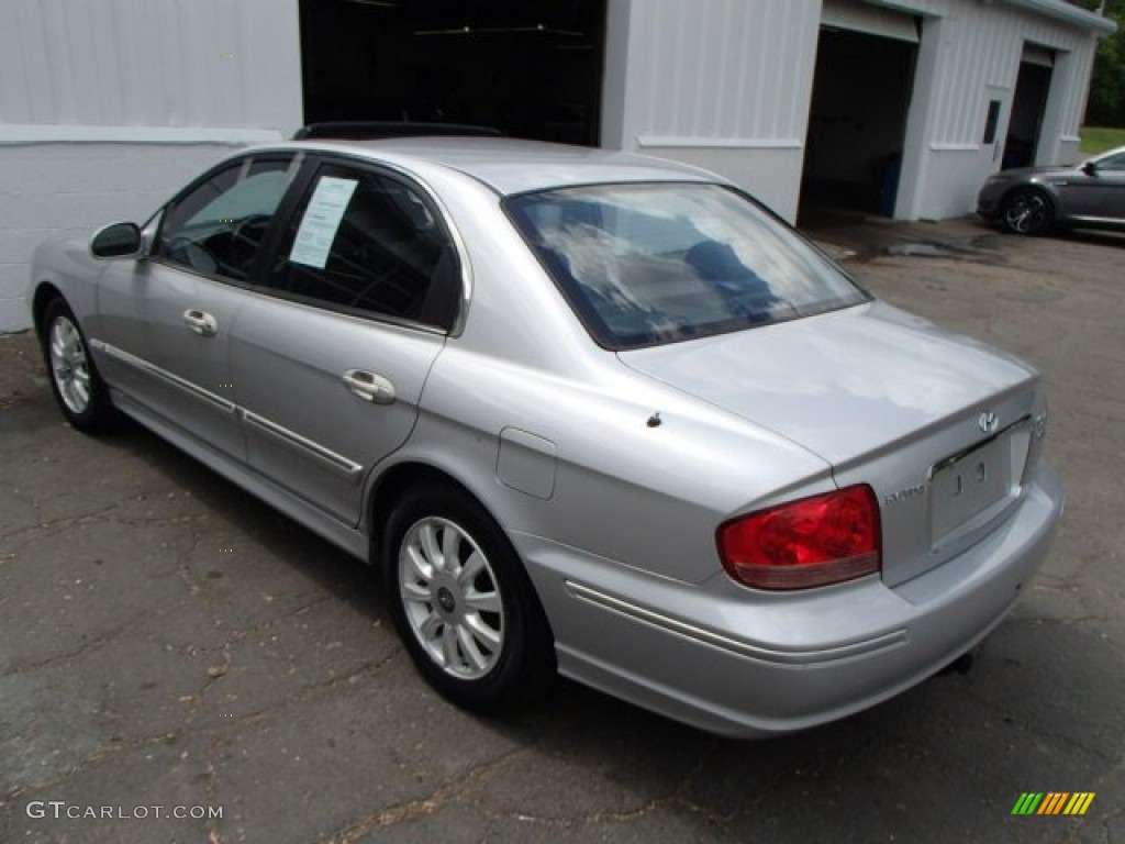 2002 Sonata GLS V6 - Brilliant Silver / Black photo #6